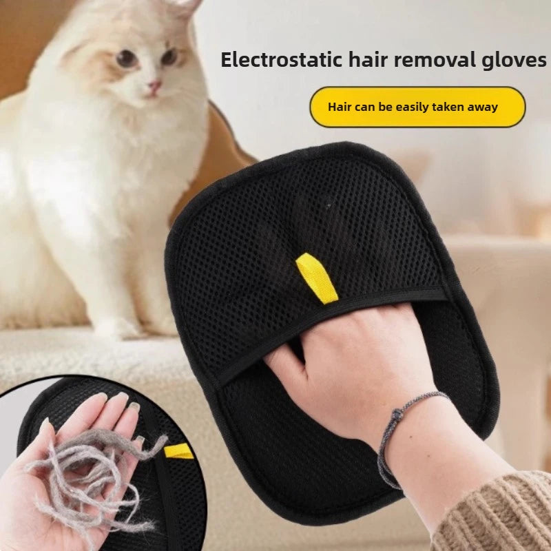 Pet Grooming Gloves Hair Remover Brush For Cats Dogs Remove Sofa Carpet Clothes Go Floating Hair Static Dedusting Cleaner CB DROPSHIPPING