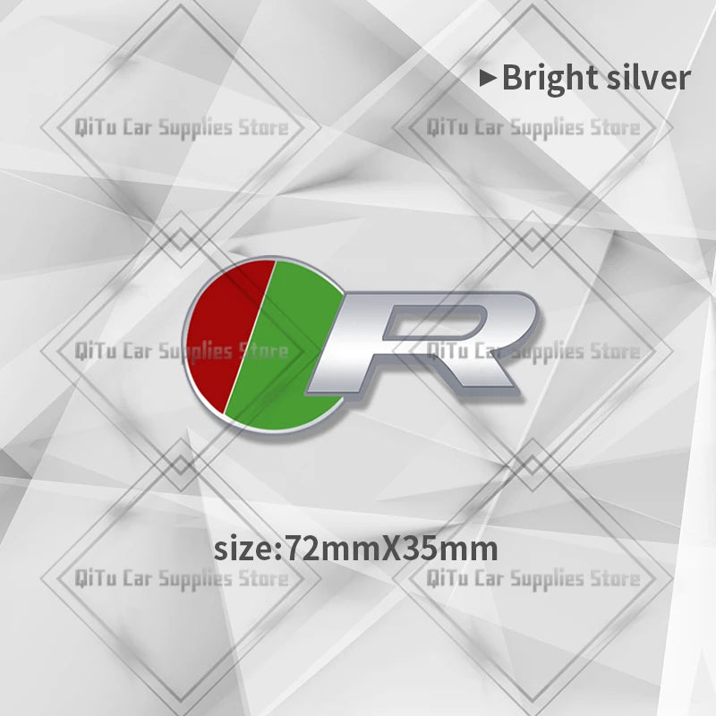 Zinc Alloy S R Sport Badge Car Body Trunk Emblem 3D Grille Sticker For F-Type F-Pace S-Type XFR XE XF XJ XK XJR XFR XEL XJS XJ6 CB DROPSHIPPING