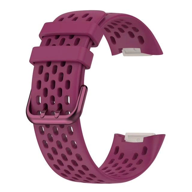 Breathable Silicone Strap For Fitbit Charge 5 6 correa Sport Replacement  Wristband For Fitbit Charge6 5 Watch Bracelet Correa