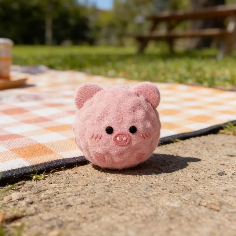 Dog Chew Toy Funny Interactive Bouncy Ball Cute Cartoon Pet Teeth Grinding Ball For Small Medium Dogs Voice Toys Washable