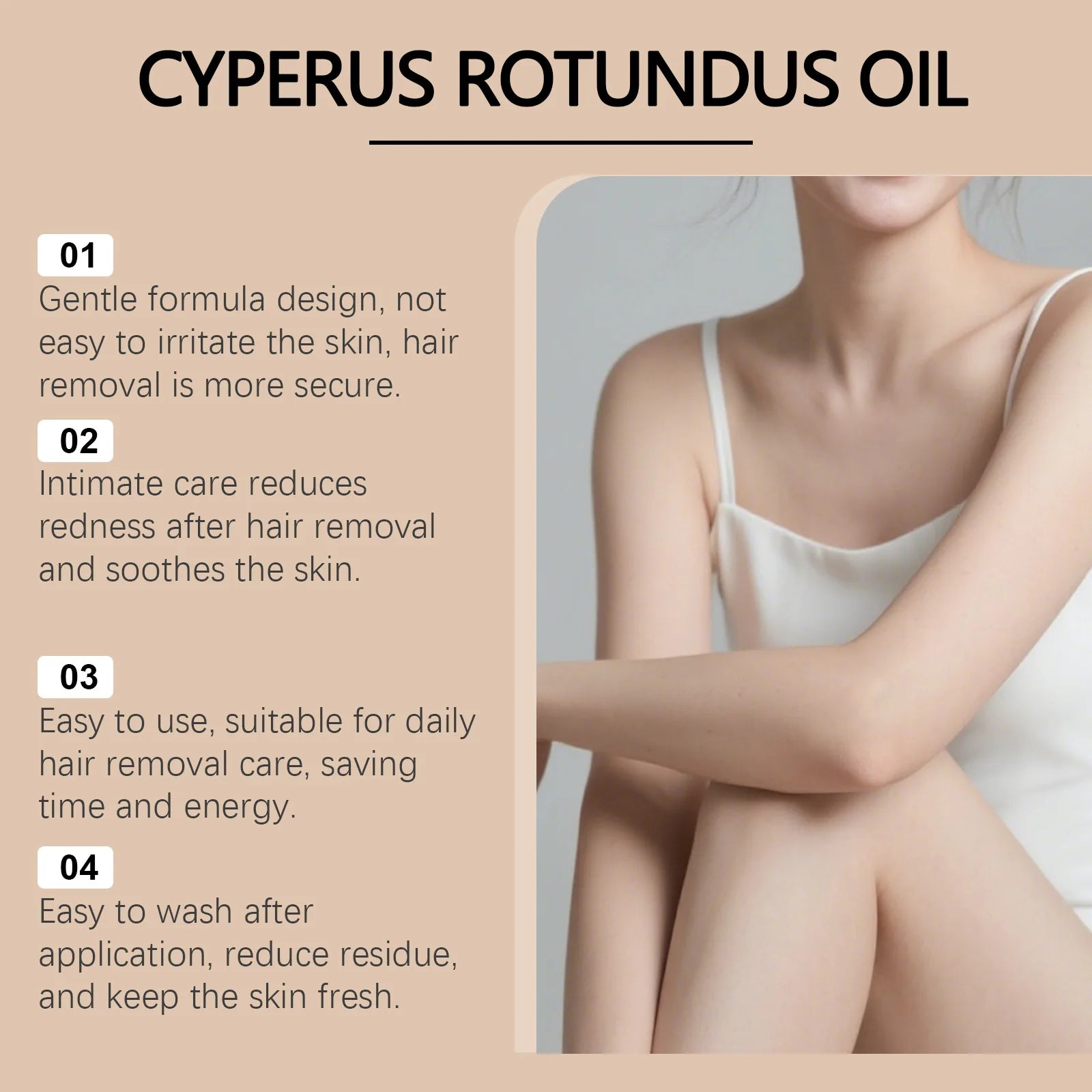 Cyperus Rotundus Oil Deeply Moisturizing Nourishes Skin Reduces Hair Removing Dryness Discomfort Soft Smooths Skincare Care Oils
