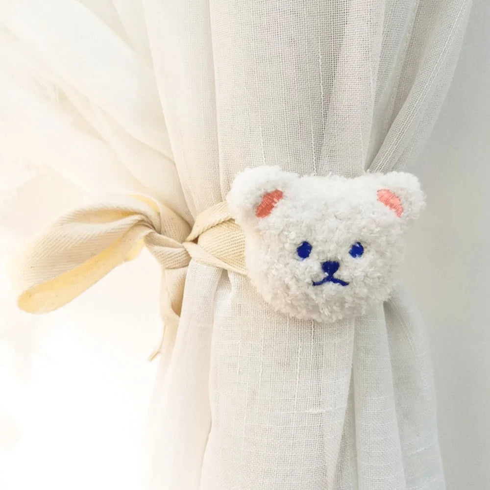 Flower Bear Curtain Tieback Window Curtain Buckle Clip Creative Kids Room Living Room Hanging Holder Accessories Home Decoration