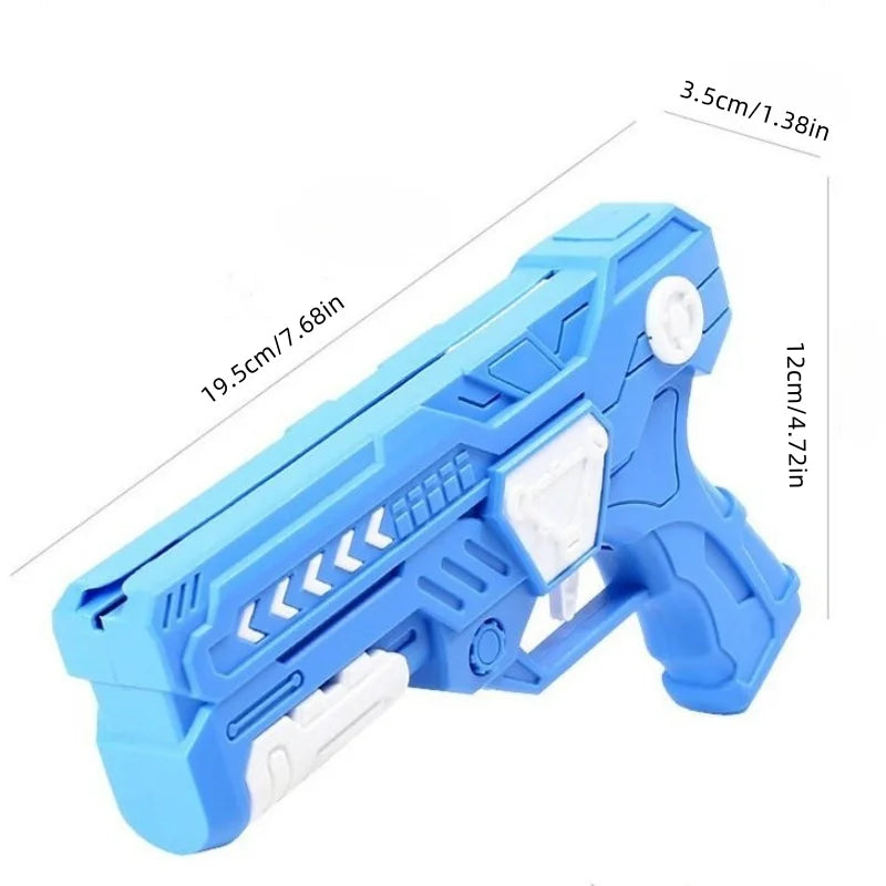 Glowing Foam Aircraft 10M Launcher Catapult Glider Aircraft Gun Toy Children's Outdoor Game Bubble Model Shooting Flying Roundab CB DROPSHIPPING