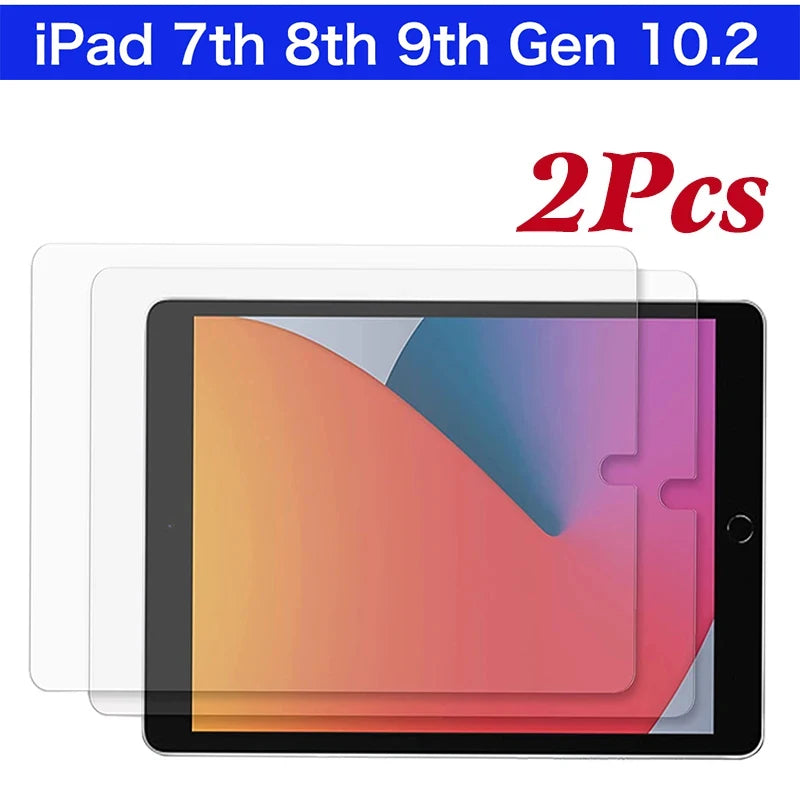 iPad 10.2inch tempered glass screen protector 9H hardness HD transparent screen protector 9th 8th 7th 2020  A2197 A2602 A2603 CB DROPSHIPPING