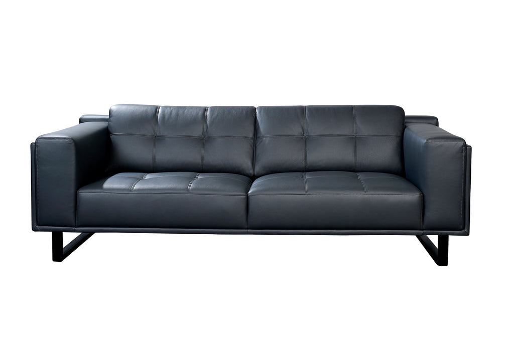 Reception room, hotel lobby, business tourist living room, leather double lounge sofa