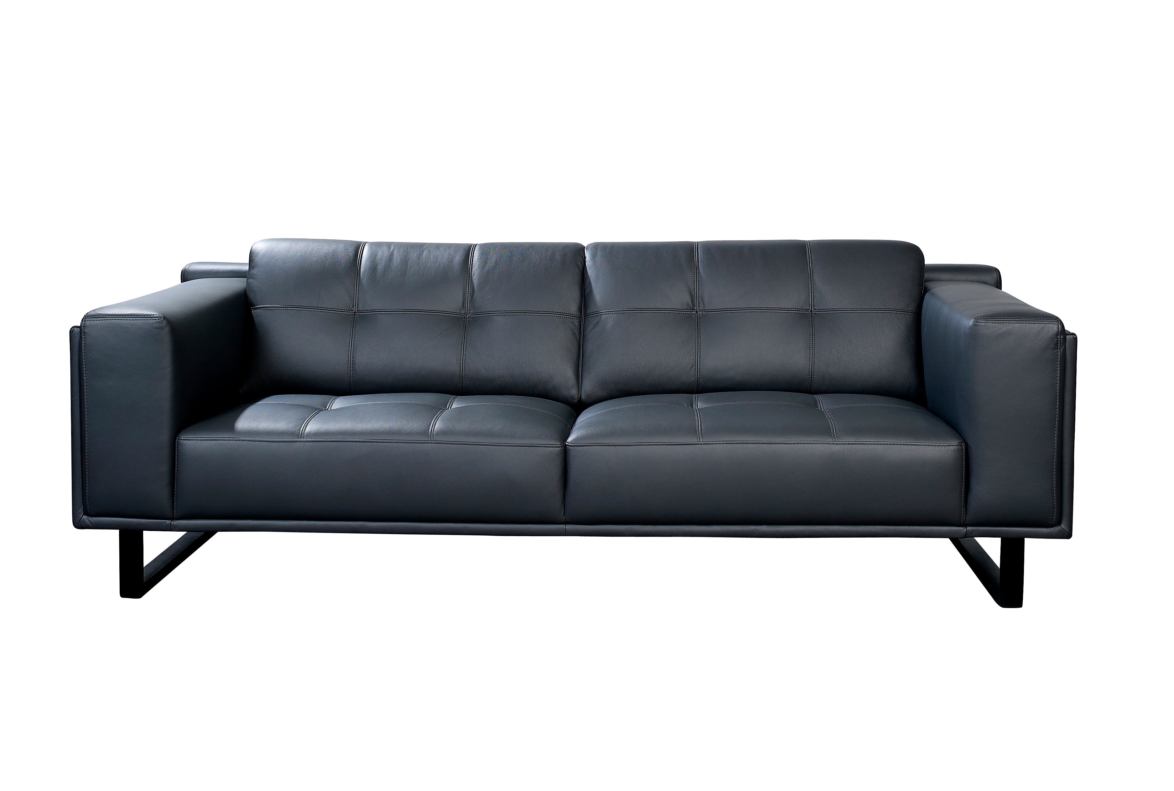 Reception room, hotel lobby, business tourist living room, leather double lounge sofa