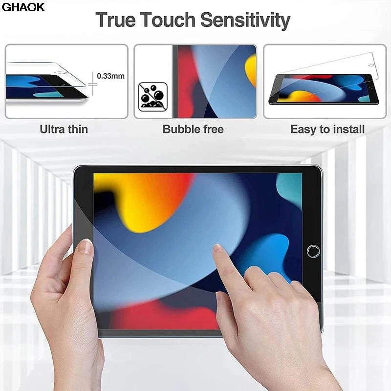 iPad 10.2inch tempered glass screen protector 9H hardness HD transparent screen protector 9th 8th 7th 2020  A2197 A2602 A2603 CB DROPSHIPPING