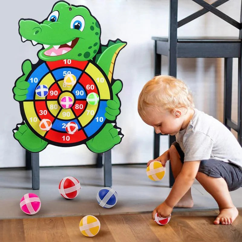 Montessori Throw Sport Slingshot Target Sticky Ball Dartboard Basketball Board Games Educational Children's outdoor Game toy CB DROPSHIPPING