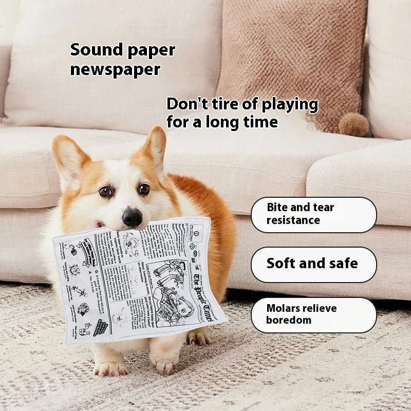 Pet noise paper toys dog toys pet noise plush toys newspapers  bite resistant and Pleasure and Boredom Relief Artifact CB DROPSHIPPING