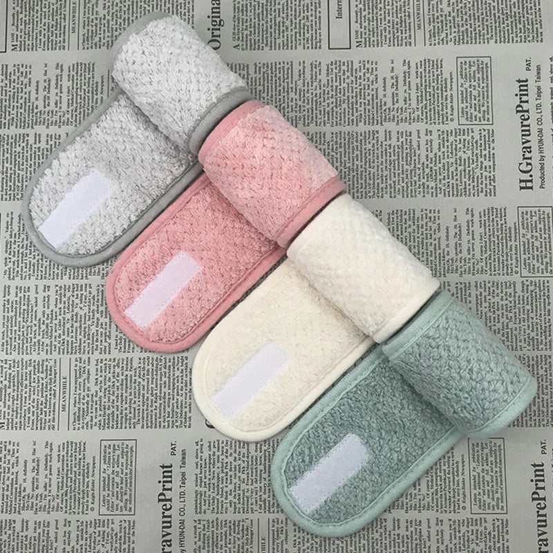 Adjustable Makeup Headband Soft Fleece Face Wash Towel Bath Spa Facial Hairband Skincare Beauty Head Wrap Accessory CB DROPSHIPPING