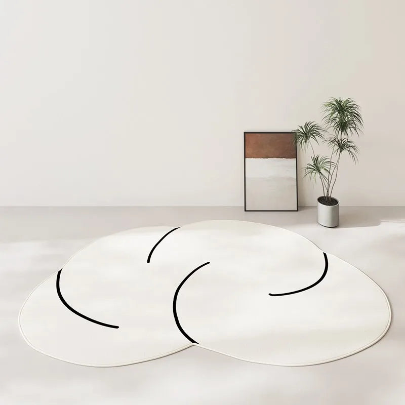 Living Room Carpet Solid Color Soft Non-slip Bedroom Rug Furry Bedside Large Area Floor Mat Home Decoration Carpets Alfombras