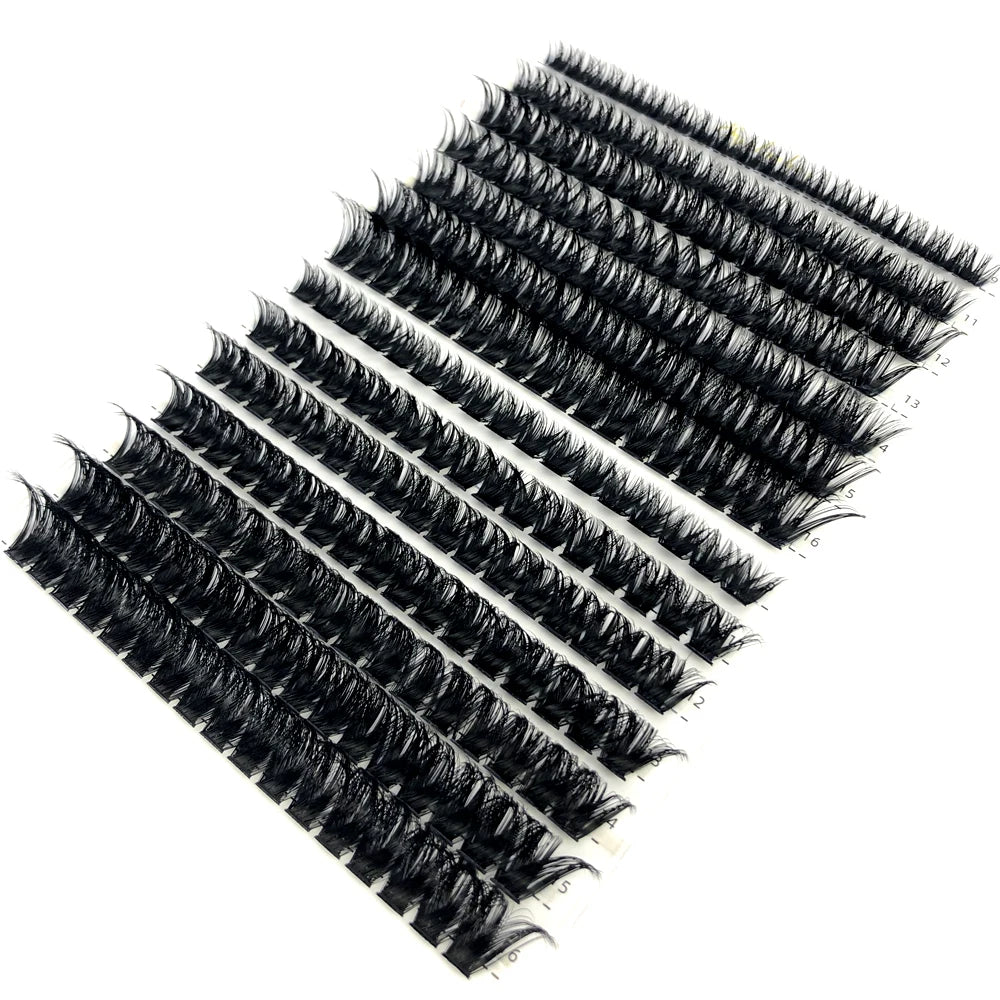 AMSDCN 100/280 clusters 30D 40D 60D 80D curly eyelashes naturally soft DIY makeup false eyelashes