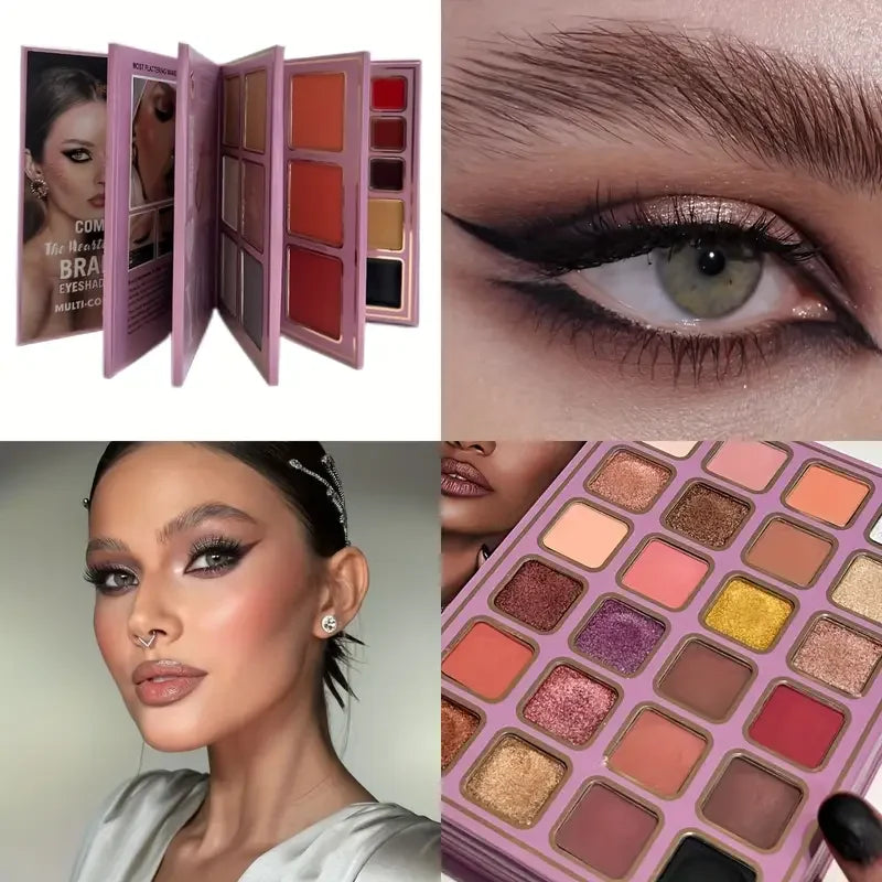 78 Colors Glitter Eyeshadow Palette Matte Waterproof Bookish Eyeshadow Palette Collection Blush All-in-One Multi-Color Makeup CB DROPSHIPPING