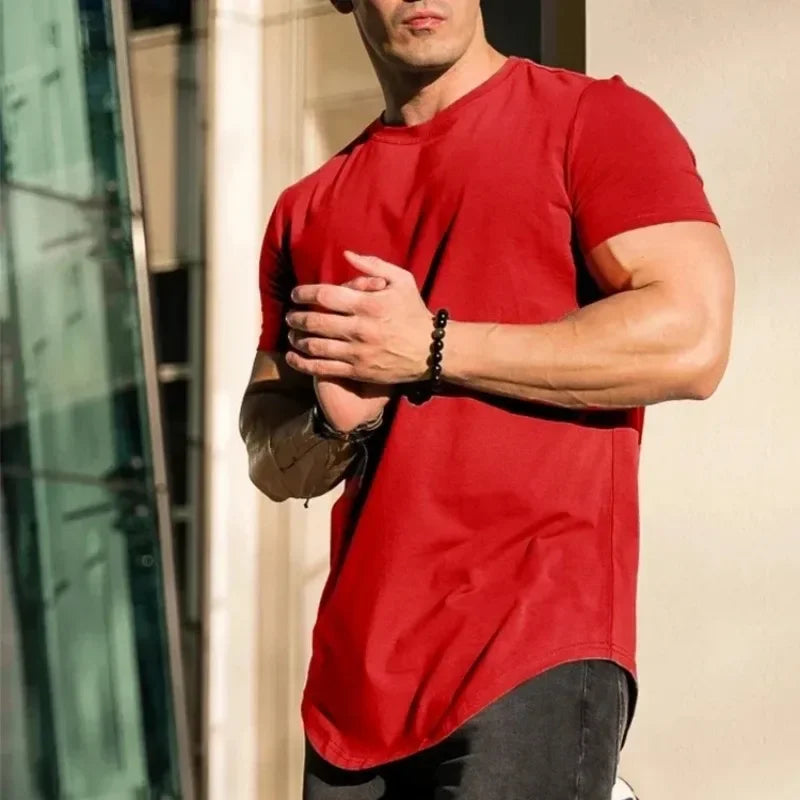 Sport Fitness T-shirt Men Bodybuilding Short Sleeve Workout Shirt Training Sport Running Gym T-shirt Summer Tops Tee Rashgard CB DROPSHIPPING