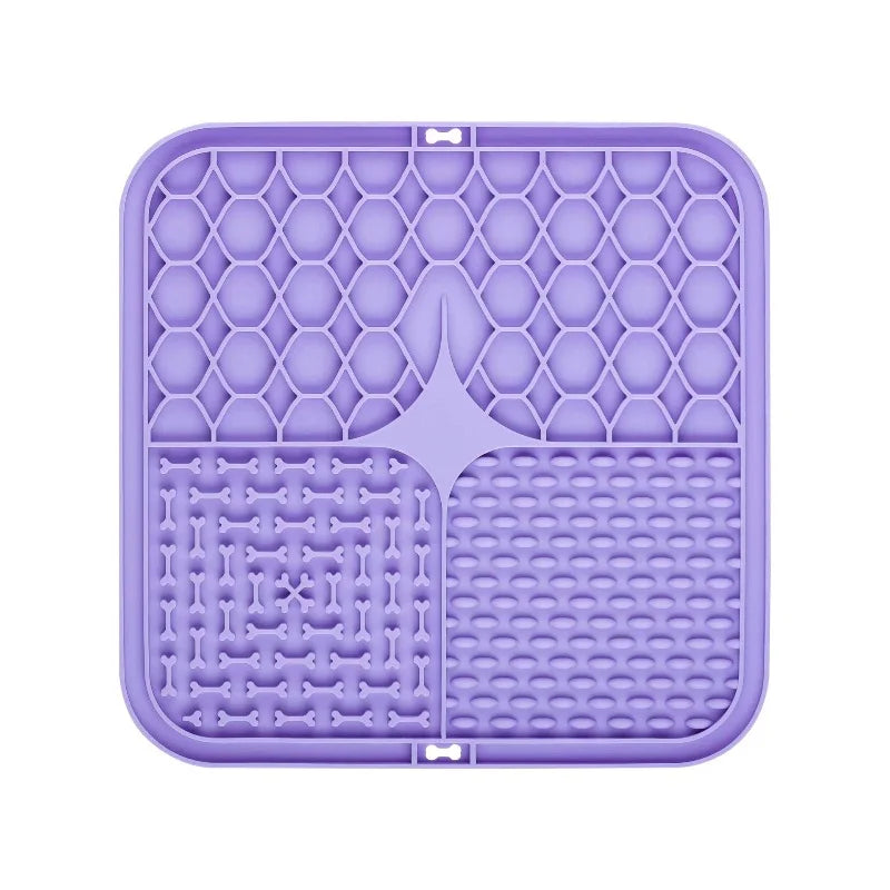 Pet Lick Silicone Mat Dogs Pet Slow Food Plate for Dog Bathing Distraction Silicone Dog Sucker Food Training Dog Feeder Supplies CB DROPSHIPPING