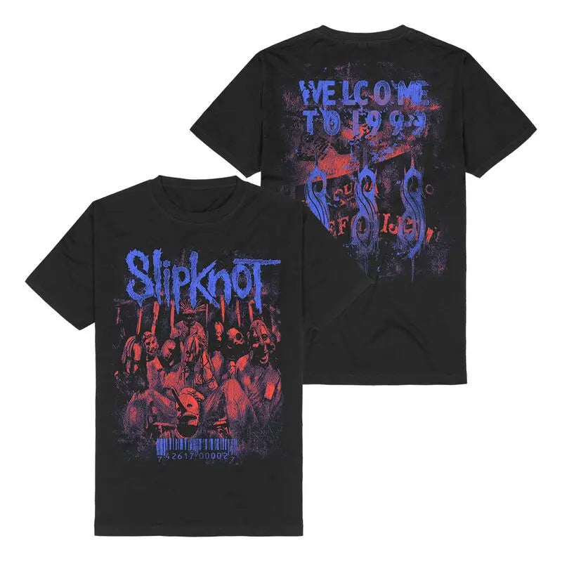 Iowa Star Slipknot T-Shirt Men Women Vintage Metal Rock Band Graphic Tee 100% Cotton Summer Streetwear Top