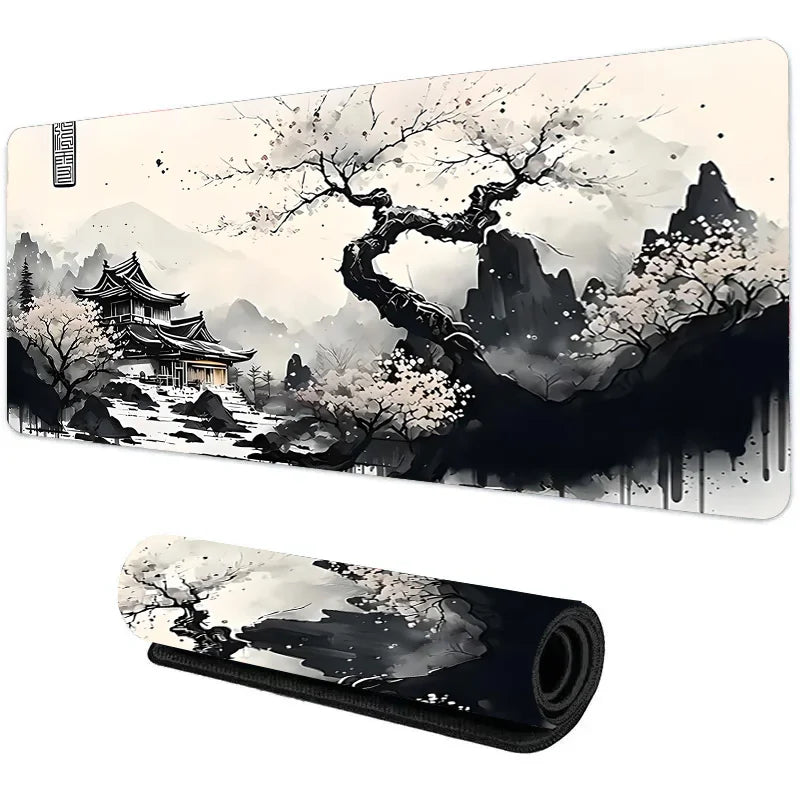 Mouse Pad Sakura Landscape Desk Accessories Mat Gamer Rug Xxl Keyboard Pad 1000X500x3MM Desk Mat Office Carpet Gaming Mouse Mats CB DROPSHIPPING