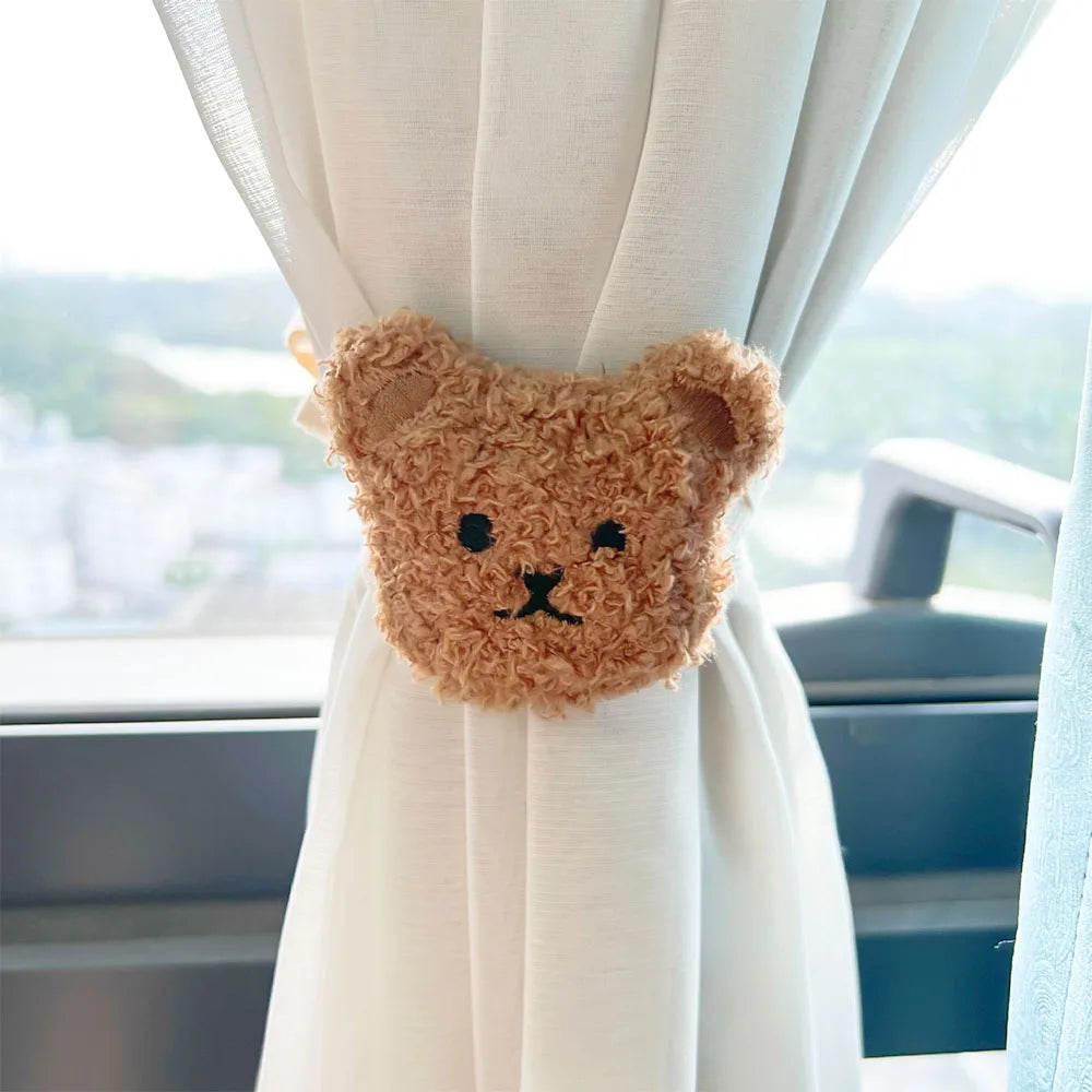 Flower Bear Curtain Tieback Window Curtain Buckle Clip Creative Kids Room Living Room Hanging Holder Accessories Home Decoration