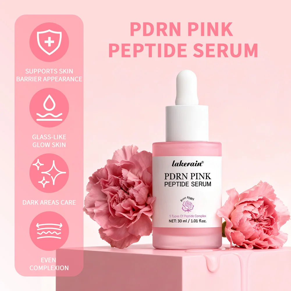 Salmon DNA PDRN Pink Peptide Serum Pink Glow Serum Remove Skin Darkness Hydrating Moisturizing Firming Korean Skincare CB DROPSHIPPING