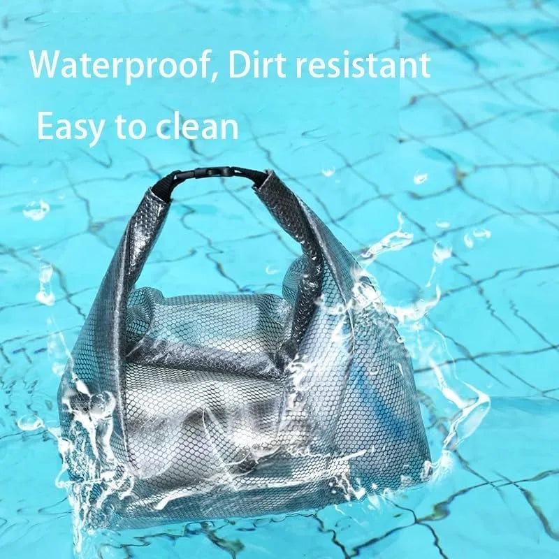 1PC Waterproof Mesh Cosmetic Bag for Travel, Gym, Bathroom, Quick-Dry Toiletry Organizer with Handle Portable Makeup Pouch CB DROPSHIPPING