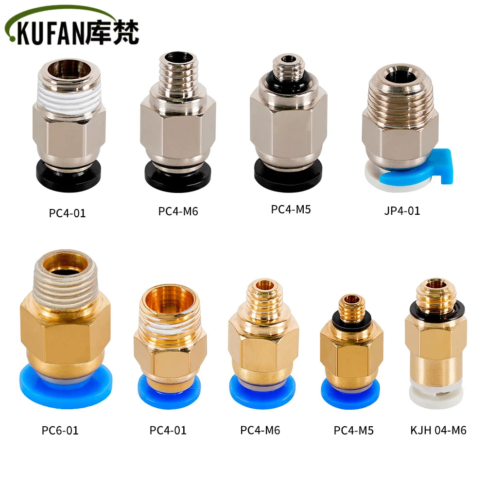 10Pcs PC4-M6 PC4-M10 PC6-01 Pneumatic Fitting PC4-M10 for Creality Ender 3/3 Pro/3 V2 Ender 5/5Pro/5 Plus CR-10 3D Printer Parts CB DROPSHIPPING