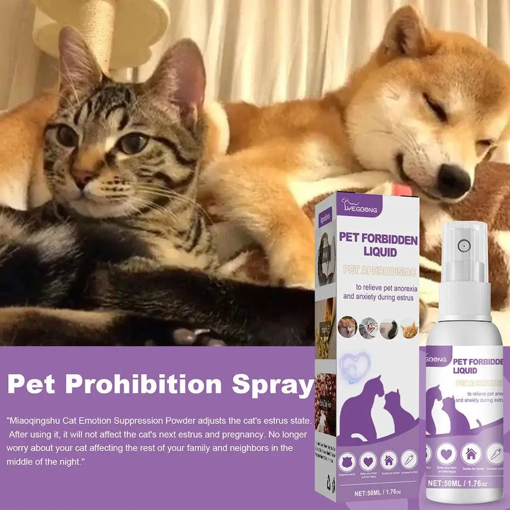 Pet Calming Spray Pet Supplies Pets Pheromone Calming Spray Improve Estrus Agitation Pet Anxiety Relief Spray Cat Dog Health CB DROPSHIPPING