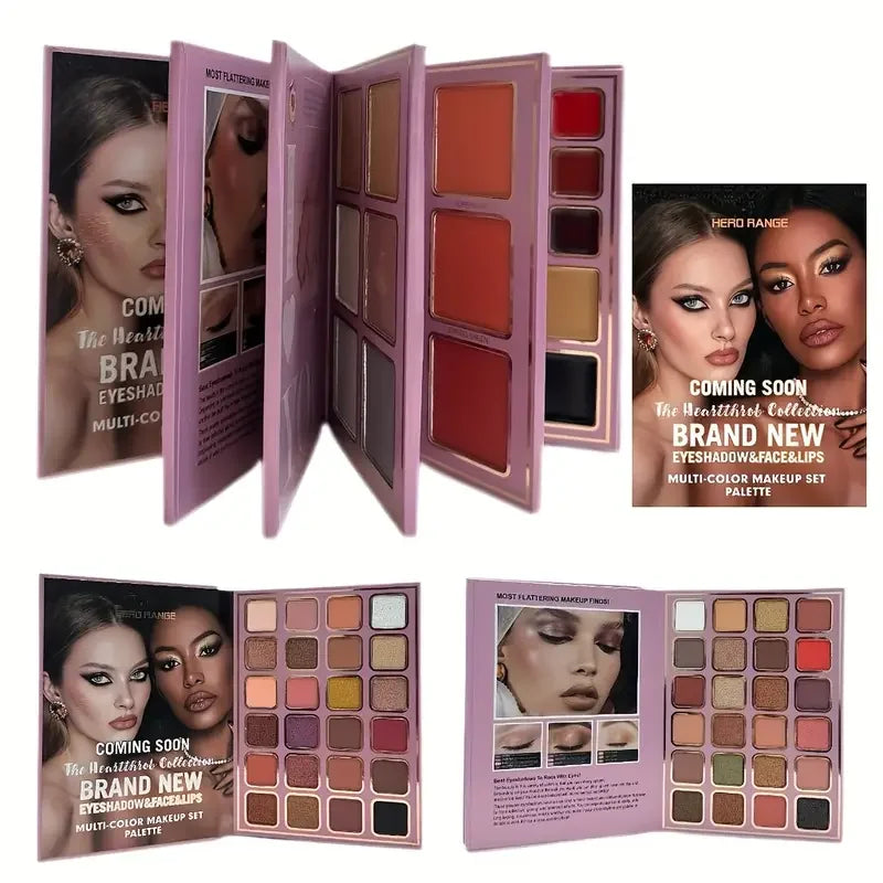 78 Colors Glitter Eyeshadow Palette Matte Waterproof Bookish Eyeshadow Palette Collection Blush All-in-One Multi-Color Makeup CB DROPSHIPPING