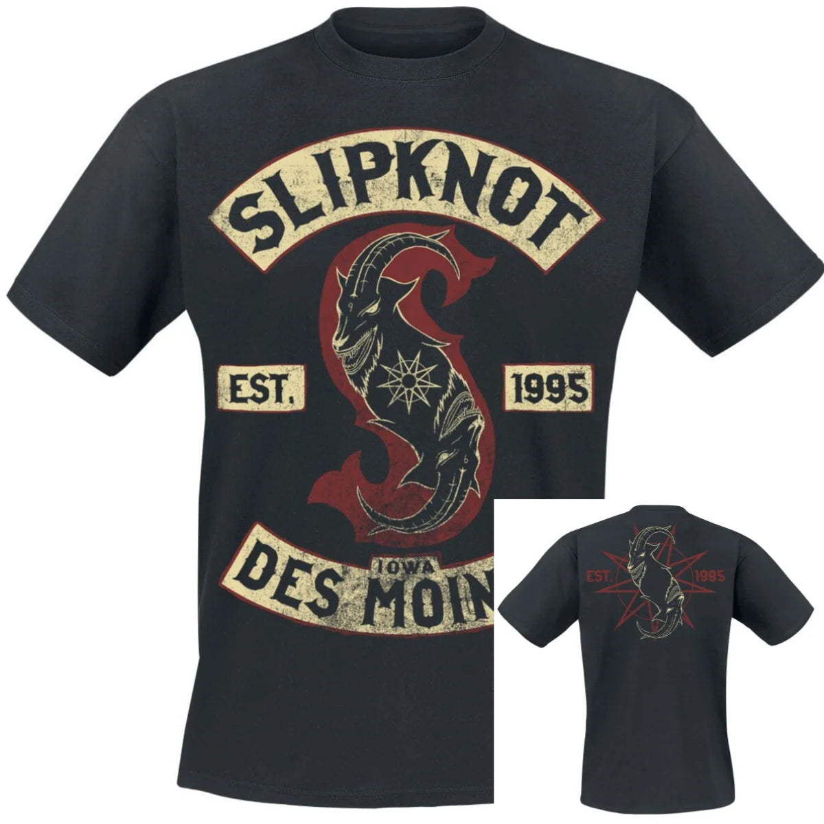 Iowa Star Slipknot T-Shirt Men Women Vintage Metal Rock Band Graphic Tee 100% Cotton Summer Streetwear Top