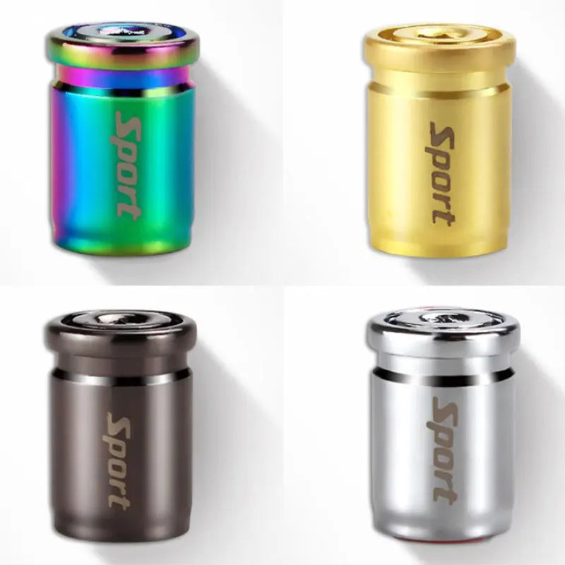 4x Titanium Anti-theft Car Tire Valve Cap Aluminum Sport Exterior Auto Air Caps CB DROPSHIPPING
