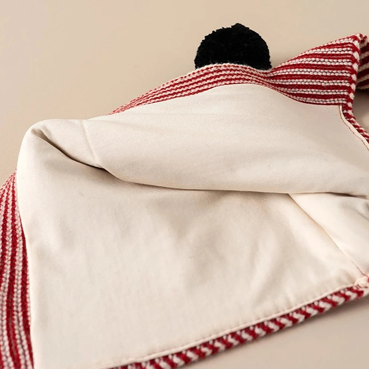 Korean Striped Baby Balaclava Hat Winter Knitted Hood Scarf Ear Protection Warm Bomber Cap Kids Boy Girl Beanies CB DROPSHIPPING