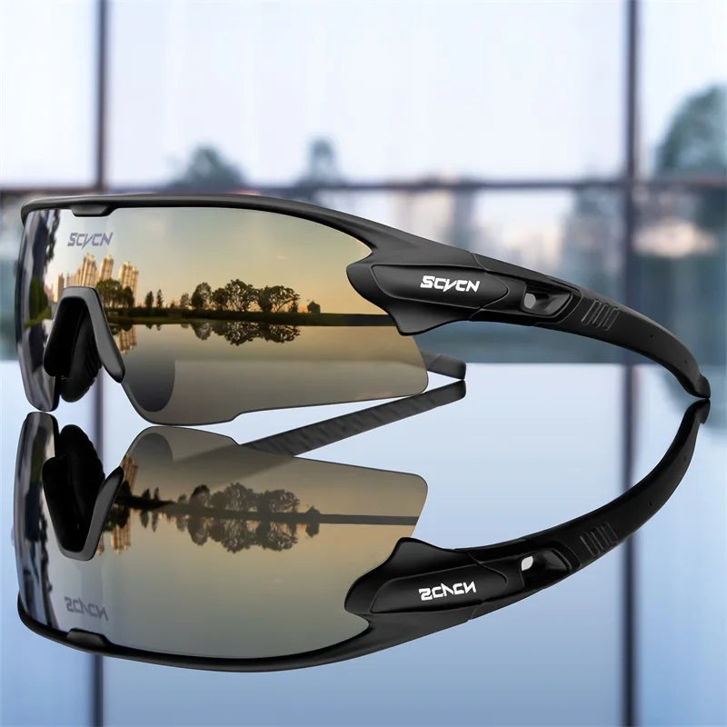 SCVCN UV400 Cycling glasses MTB Road Bike Riding Eyewear Outdoor Sport Sunglasses Running Driving Goggles Men Women camping golf CB DROPSHIPPING