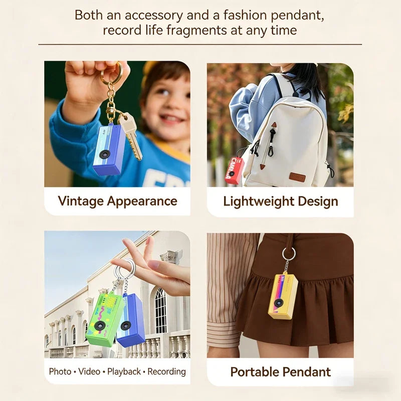 Portable X7 Thumb Camera Keychain Camera Retro Support Memory Card 1080p Very Small Camcorder Video Recorder Tools With Flash CB DROPSHIPPING