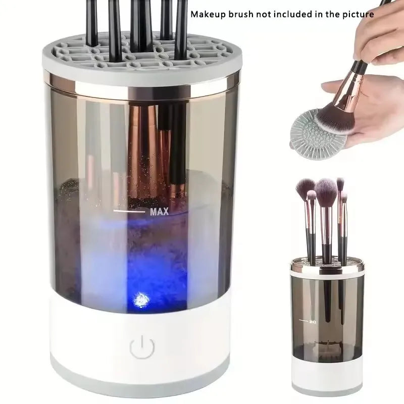 USB Powered Brush Washer & Dryer - Odorless Battery-Free Makeup Cleaner, Plug-and-Play Essential Beauty Accessory CB DROPSHIPPING