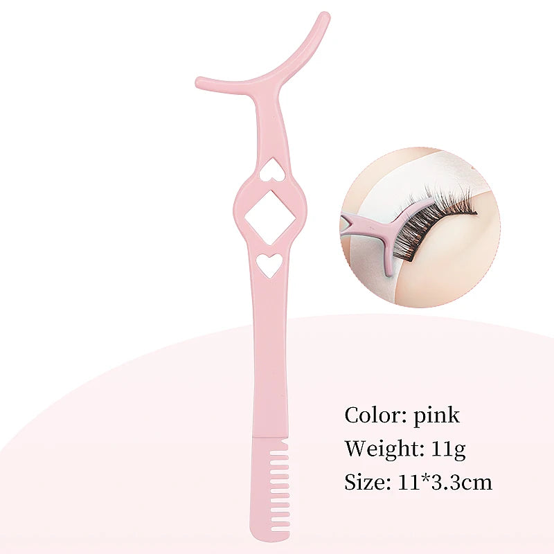 1Pcs False Eyelash Tweezer Eye Lash Applicator Comb Makeup Tools Auxiliary Curler Mink Eyelashes Extension Professional Tweezers CB DROPSHIPPING
