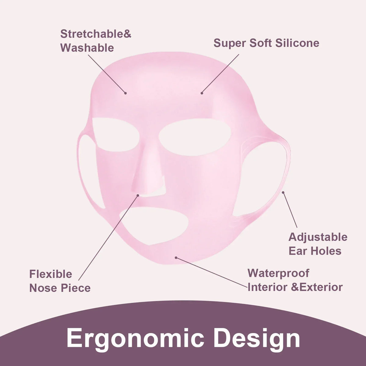 Silicone Facemask Holder Reusable Silicone Face Mask Holder for Sheet Masks Wet Locking Avoid Evaporation Skincare Beauty Tool CB DROPSHIPPING