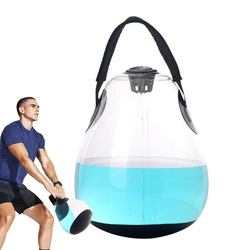 Fitness Inflatable Water Kettlebell Weighted Aqua Ball Workout Lifting Kettle Deep Squat Strength Kettlebells For Balance Traine CB DROPSHIPPING