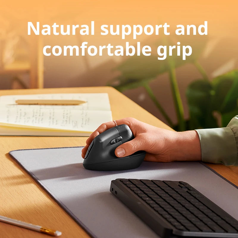 Logitech Lift Vertical Mouse  Ergonomic Wireless With Silent Click Bluetooth/Usb Dual Mode For Pc Laptop Tablet Wrist Pain CB DROPSHIPPING