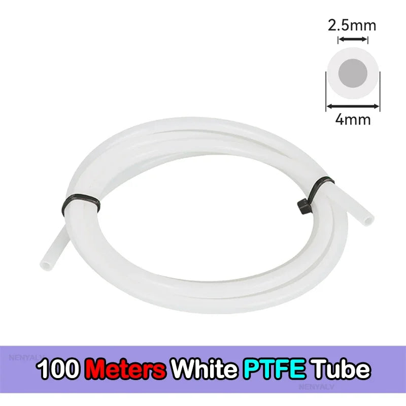 For Bambu Lab Ptfe Tube 2 5mm 4mm P1S P1P AMS A1 Mini 3D Printer Teflonto Pipe X1C Bambulab Ptfe Tube 5m/10m White Grey AMS LITE CB DROPSHIPPING