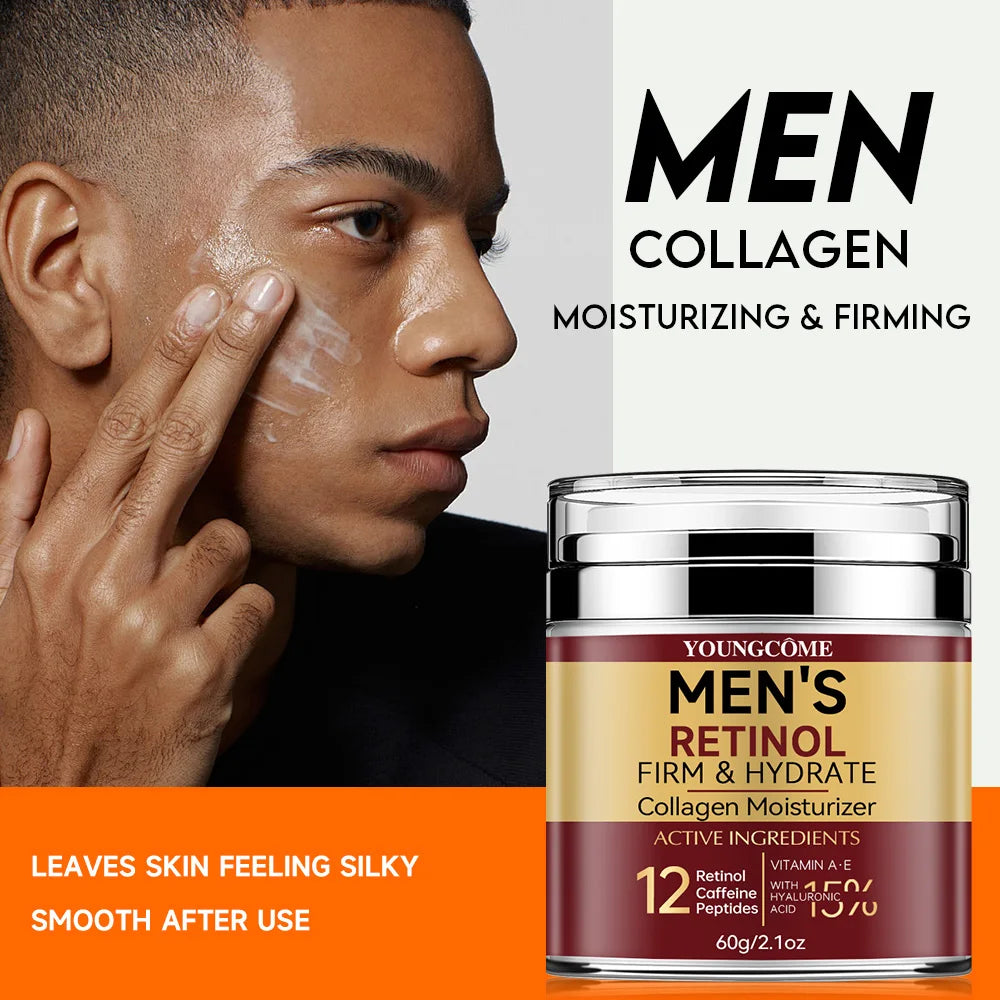 Men's Retinol Firming Face Cream Skincare Moisturizing Collagen Brightening Smooth Wrinkles Facial Face Men Skin Care Treatment CB DROPSHIPPING
