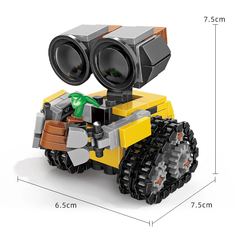 Classic Movie 200+pcs Mini Robot Wall-e MOC Building Blocks Model DIY Bricks Kits Creative Toys for Kids Children Adult Gifts CB DROPSHIPPING