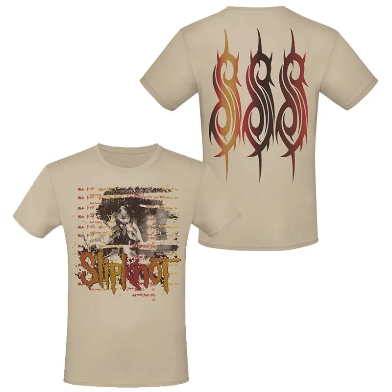 Photo SLIPKNOT Gothic Style Band T-Shirt Cotton Graphic Tee Men Women Summer Streetwear Top