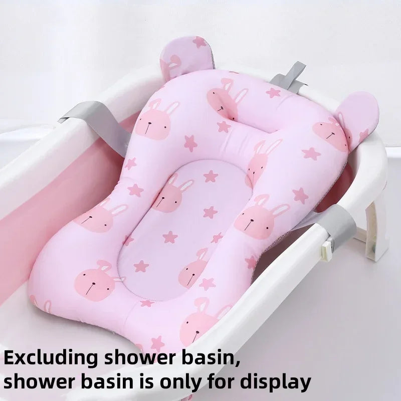 Foldable Floating Baby Bath Seat Pad Adjustable Bathtub Support Mat Shower Cushion Security Water Pad for Newborn Baby Bathing CB DROPSHIPPING
