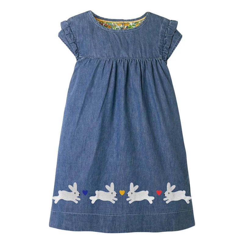 Little maven Baby Girls Casual Clothes Little  Girls 2026 New Summer Dress Kids Elegant Party Dress Children's Clothing CB DROPSHIPPING