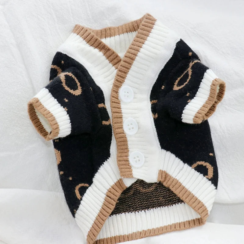 Dog Winter Sweater Knitted Warm Pet Clothes for Small Medium Dogs Chihuahua Puppy Pet Sweaters Yorkshire Cardigan Dog Coat Vest CB DROPSHIPPING