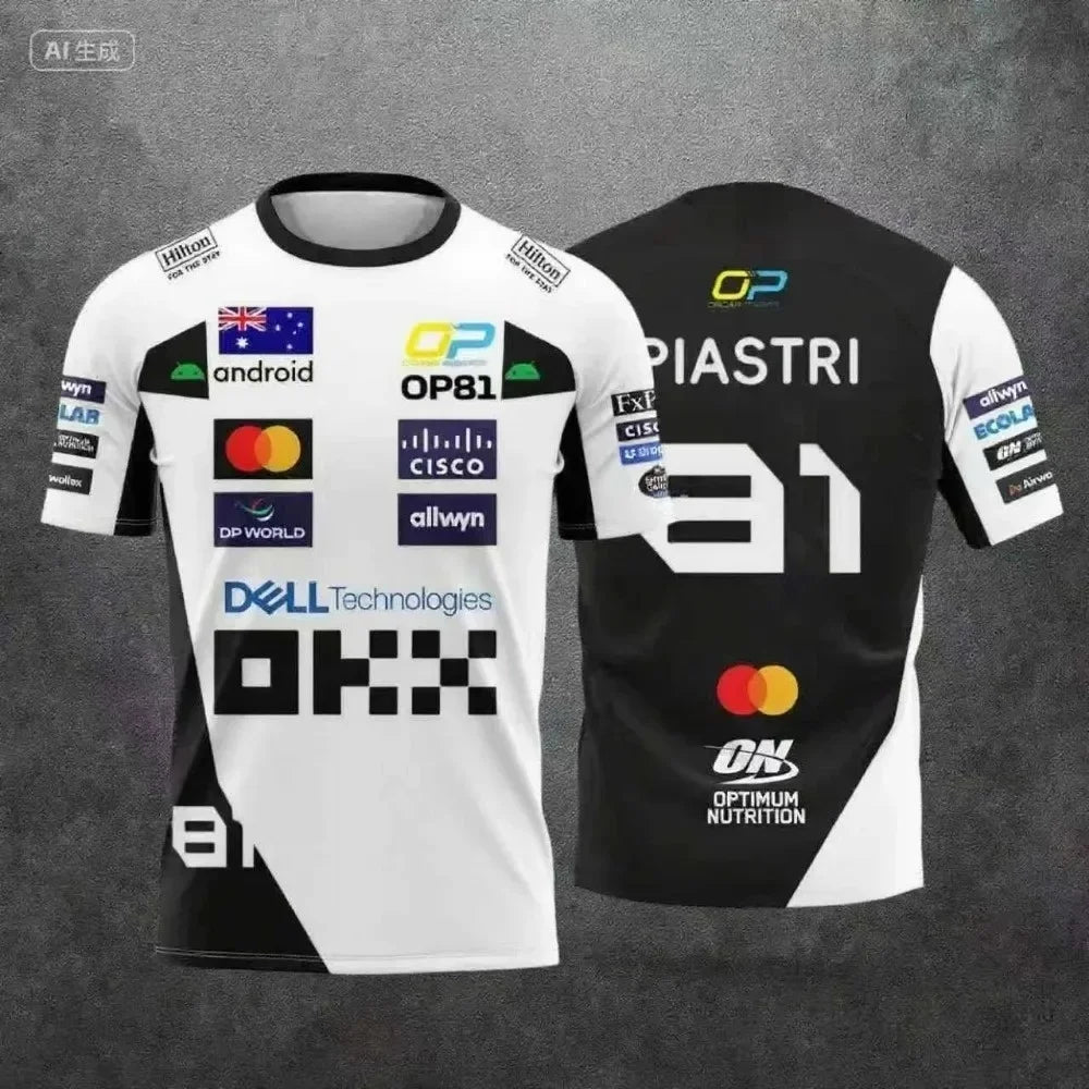 Racing Sport Theme Short-sleeve T-shirt Printed Design Casual Fashion Daily Wear Sports Enthusiasts Must-have Trendy Comfortable CB DROPSHIPPING