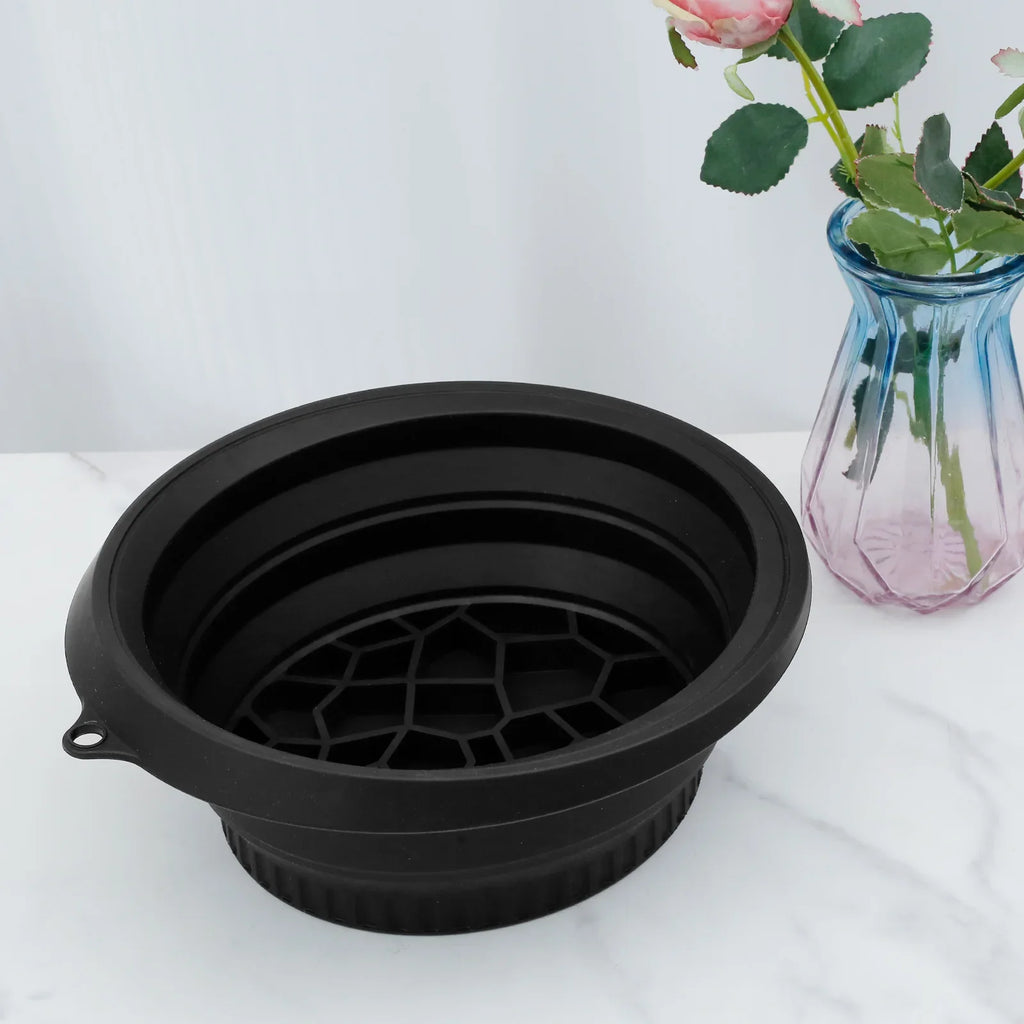 Foldable Face Ice Bath Bowl Facials Plunge Washbasin Silicone Portable Travel Home Skincare Ice Facials Bath