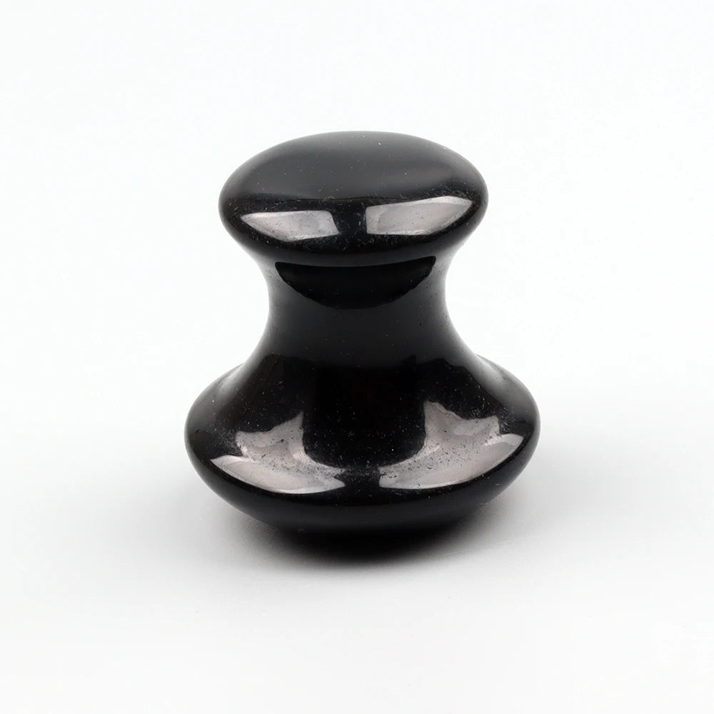 Obsidian Mushroom Face Care Massager Natural Crystal Gua Sha Tool Massage Head Eye Skincare Scraper Wrinkle Beauty Products CB DROPSHIPPING