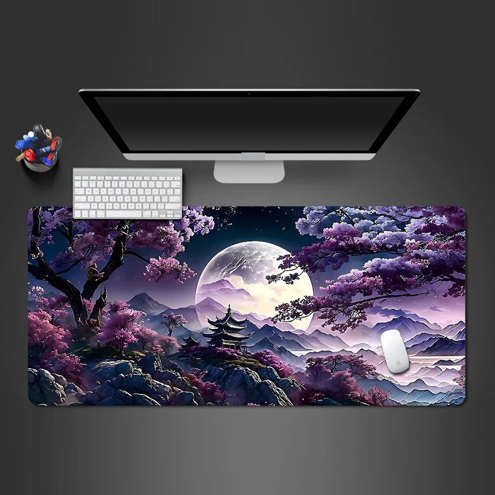 Mouse Pad Sakura Landscape Desk Accessories Mat Gamer Rug Xxl Keyboard Pad 1000X500x3MM Desk Mat Office Carpet Gaming Mouse Mats CB DROPSHIPPING