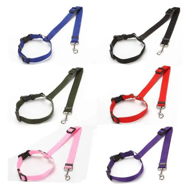 1PC Adjustable Pet Dog And Cat Seat Belt Safety Rope Car Headrest Restraint for Small Dogs Car Seat Belt Accessories CB DROPSHIPPING