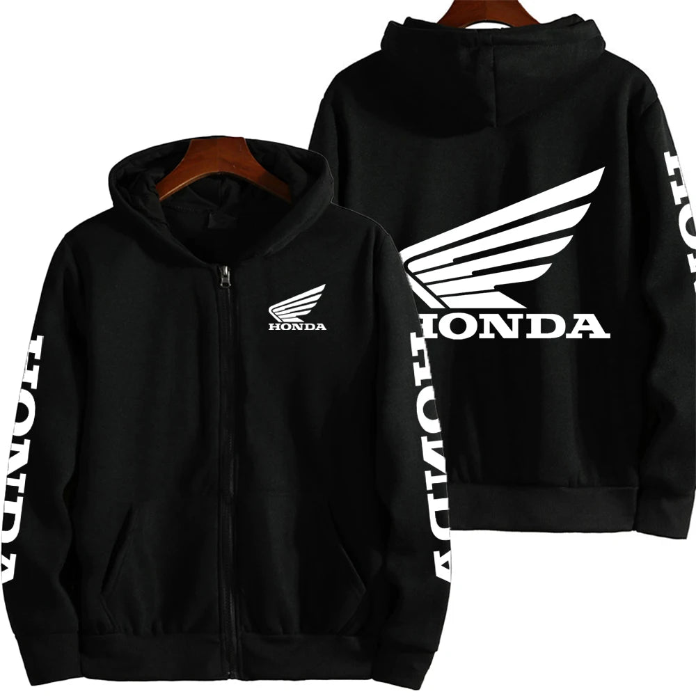 Honda Motorcycle Racing Team Competition Men's Outdoor Sports Zipper Hoodie Fashion 2025 New Sport Women's Jacket Coat CB DROPSHIPPING